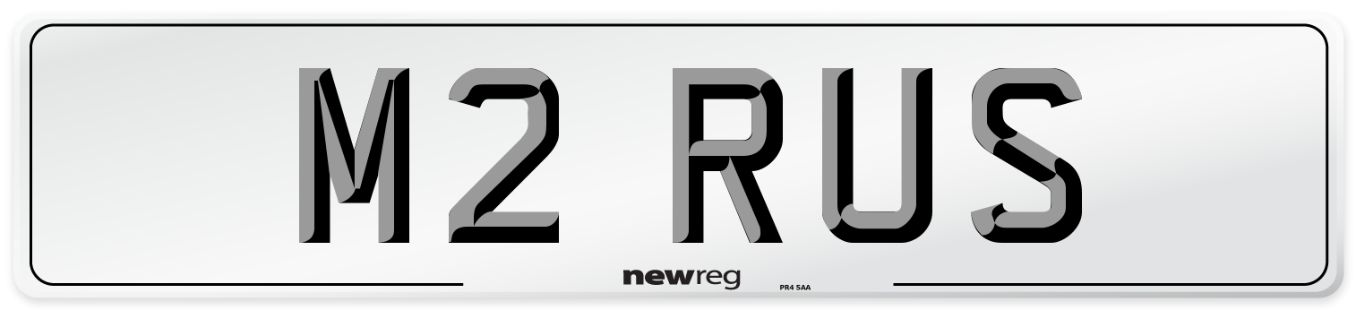 M2 RUS Number Plate from New Reg